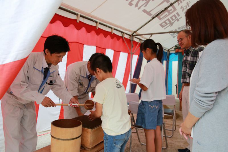 福岡市南区五十川01　注文住宅建築現場リポート①　～地鎮祭～