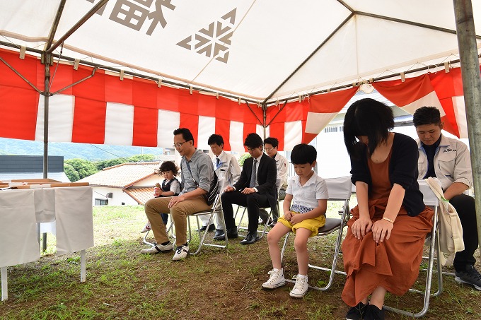 福岡市東区04　注文住宅建築現場リポート①　～地鎮祭～