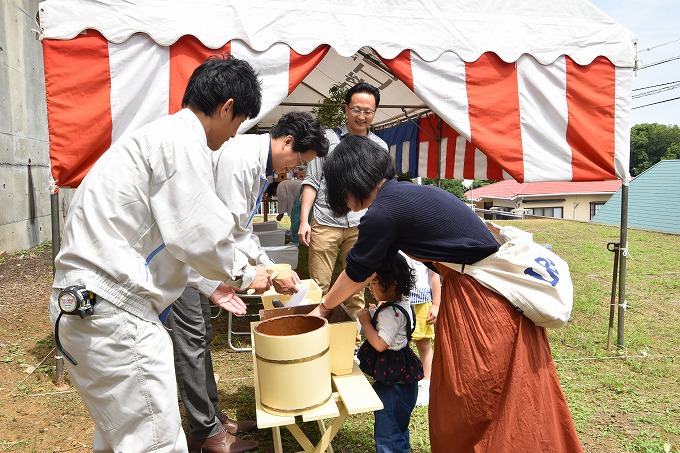 福岡市東区04　注文住宅建築現場リポート①　～地鎮祭～