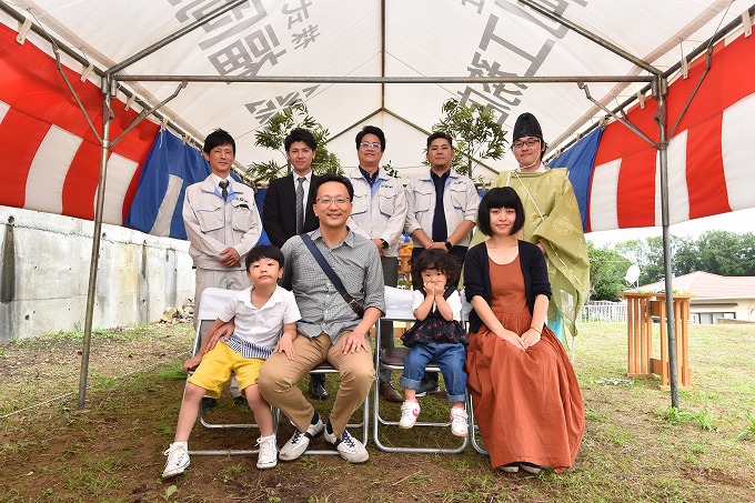 福岡市東区04　注文住宅建築現場リポート①　～地鎮祭～