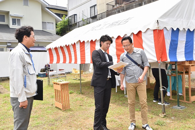 福岡市東区04　注文住宅建築現場リポート①　～地鎮祭～