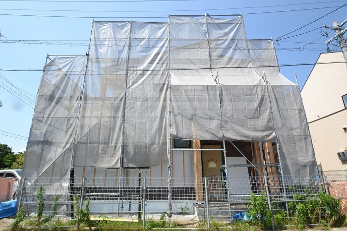 「朝倉郡筑前町東小田01」注文住宅現場リポート⑧【外装工事】【サイディング】