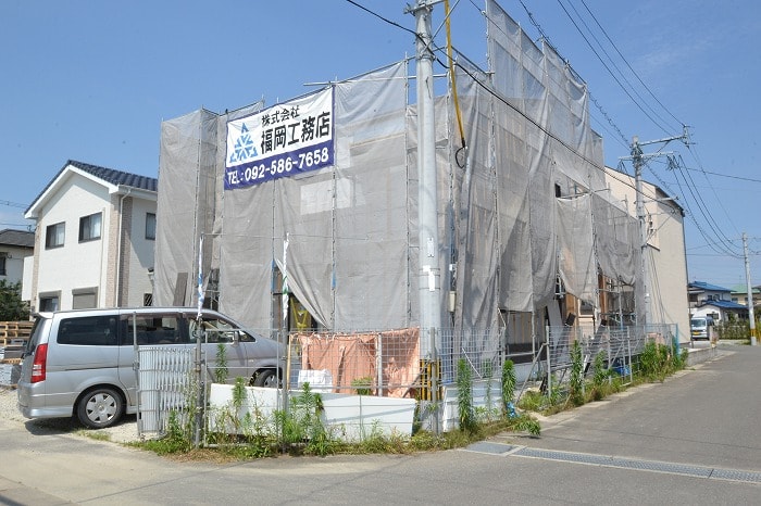 「朝倉郡筑前町東小田01」注文住宅現場リポート⑧【外装工事】【サイディング】