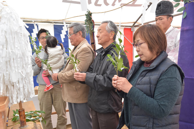 福岡県小郡市大板井01　注文住宅建築現場リポート①　～地鎮祭～