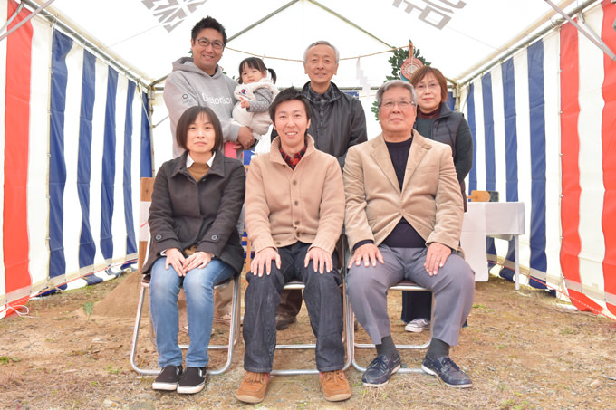 福岡県小郡市大板井01　注文住宅建築現場リポート①　～地鎮祭～