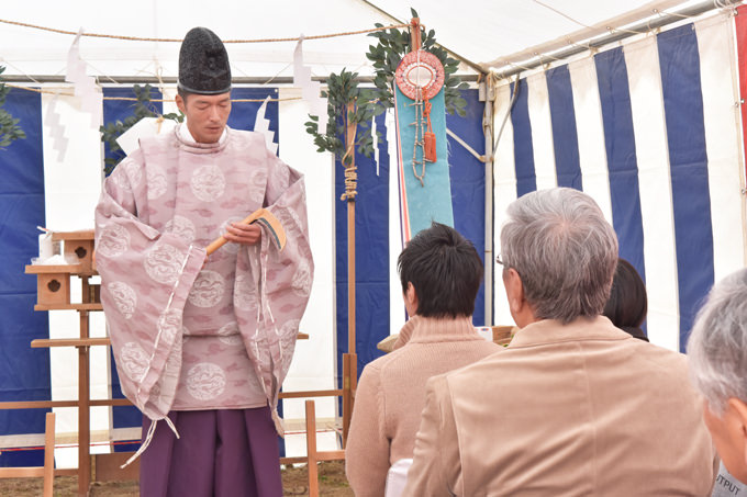 福岡県小郡市大板井01　注文住宅建築現場リポート①　～地鎮祭～