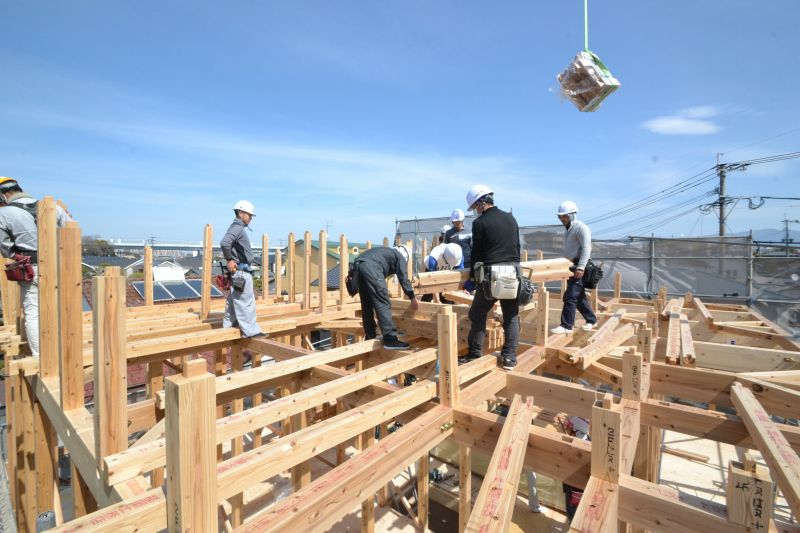 福岡市南区15　注文住宅建築現場リポート⑤　～上棟式～