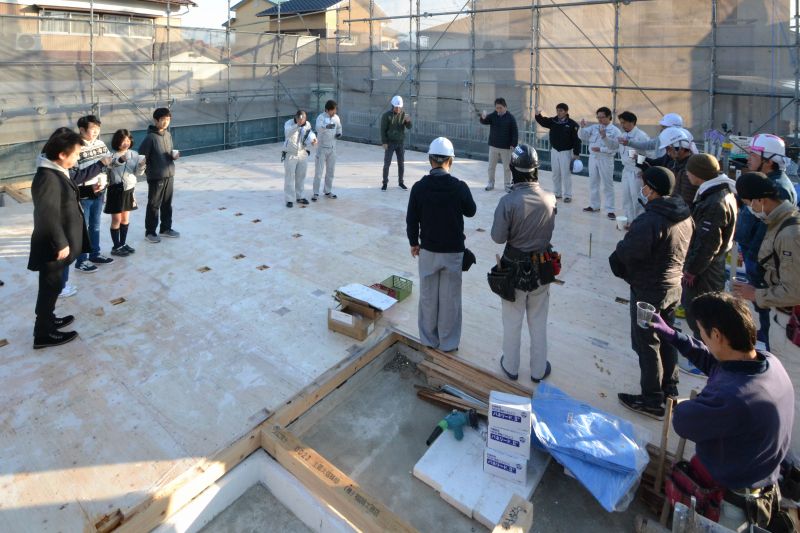 福岡市南区15　注文住宅建築現場リポート⑤　～上棟式～