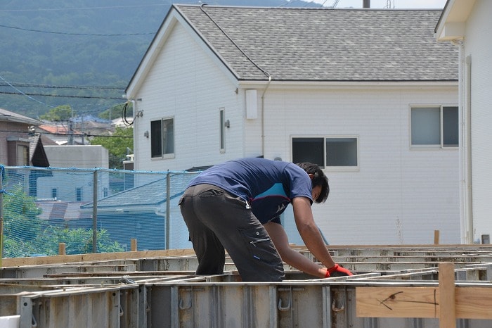 「福岡市早良区梅林02」注文住宅現場リポート③【基礎工事】【立ち上がりコン】