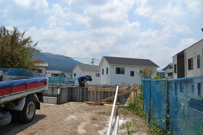 「福岡市早良区梅林02」注文住宅現場リポート③【基礎工事】【立ち上がりコン】