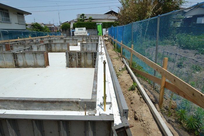 「福岡市早良区梅林02」注文住宅現場リポート③【基礎工事】【立ち上がりコン】