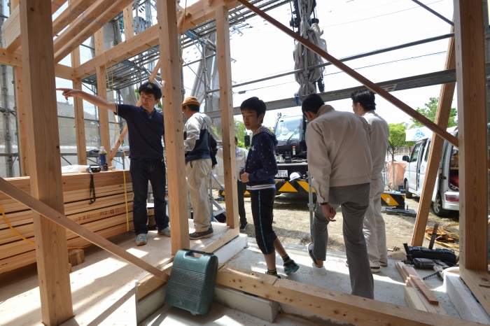 福岡市早良区小田部01　注文住宅建築現場リポート⑤　～上棟式～