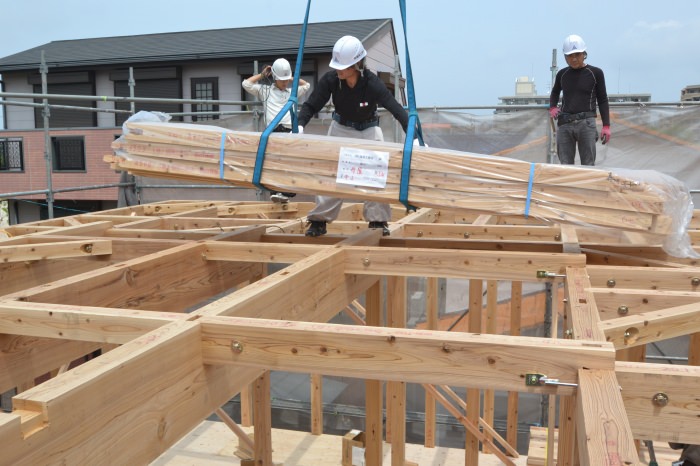 福岡市早良区小田部01　注文住宅建築現場リポート⑤　～上棟式～