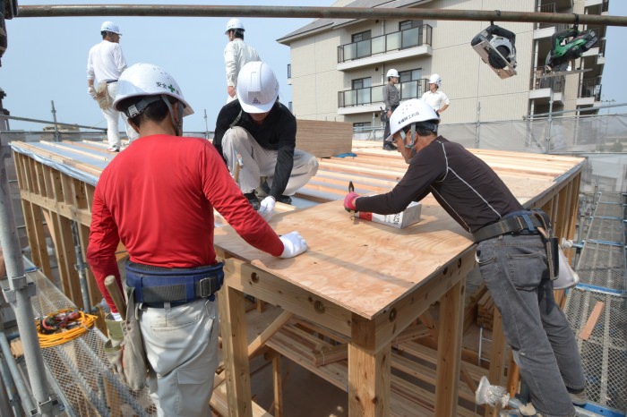 福岡市早良区小田部01　注文住宅建築現場リポート⑤　～上棟式～