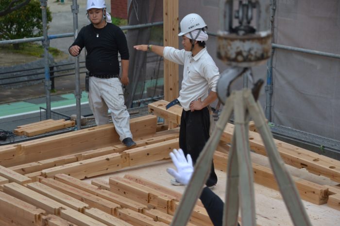 福岡市早良区小田部01　注文住宅建築現場リポート⑤　～上棟式～