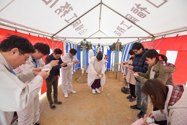 福岡県古賀市04　注文住宅建築現場リポート①　～地鎮祭～