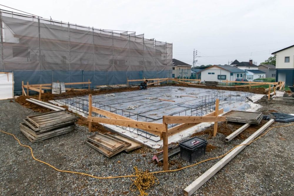 「糟屋郡久山町01」注文住宅現場リポート④【基礎工事】【配筋】