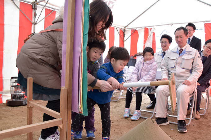 福岡市南区的場02　注文住宅建築現場リポート①　～地鎮祭～