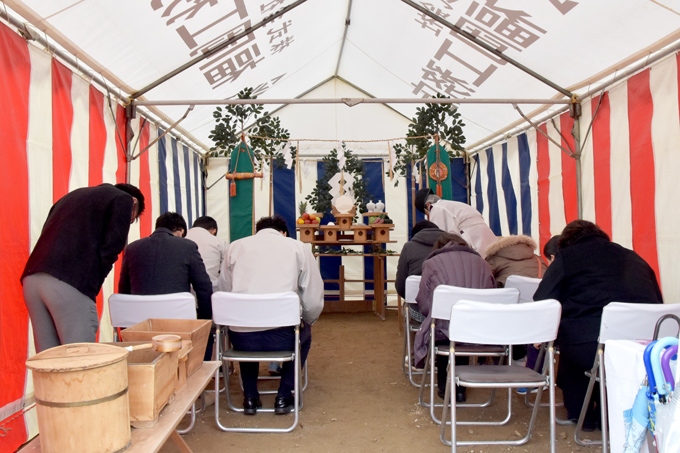 「福岡市南区的場02」注文住宅現場リポート①【地鎮祭】