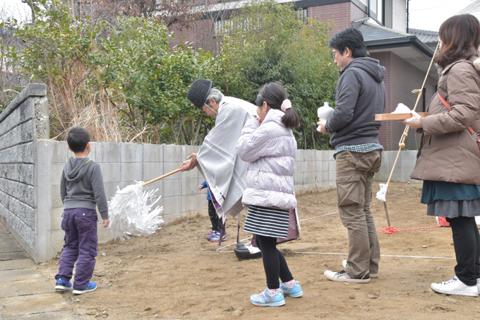 福岡市南区的場02　注文住宅建築現場リポート①　～地鎮祭～