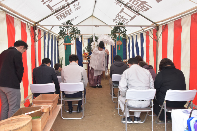 「福岡市南区的場02」注文住宅現場リポート①【地鎮祭】