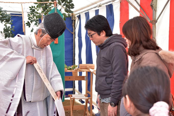 福岡市南区的場02　注文住宅建築現場リポート①　～地鎮祭～