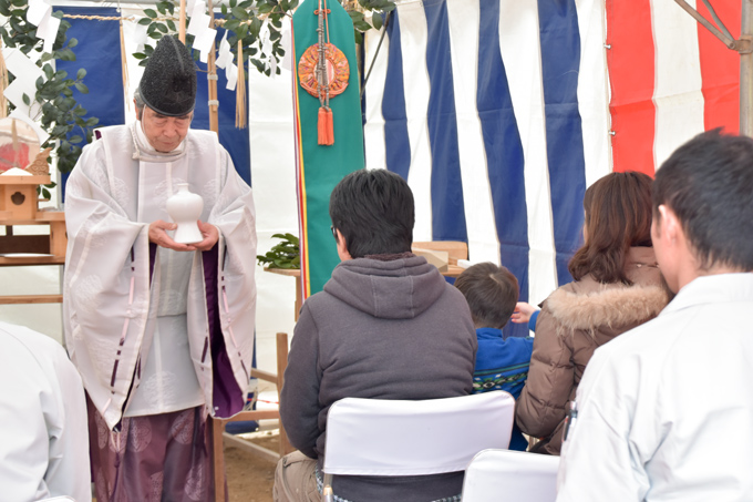 福岡市南区的場02　注文住宅建築現場リポート①　～地鎮祭～