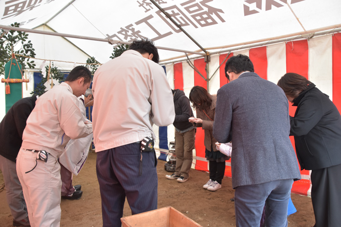 福岡市南区的場02　注文住宅建築現場リポート①　～地鎮祭～