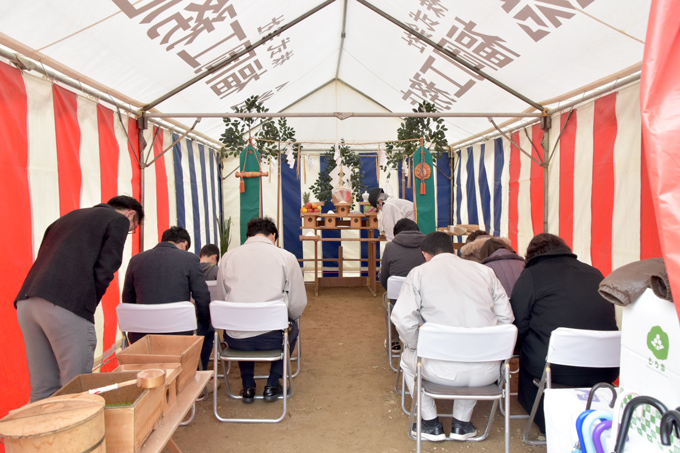 「福岡市南区的場02」注文住宅現場リポート①【地鎮祭】