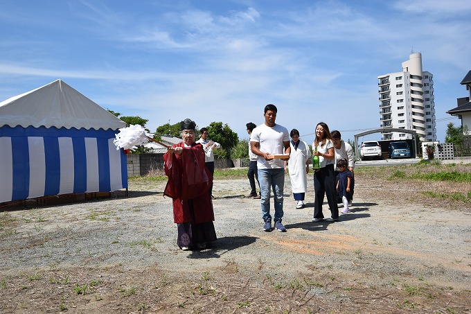 福岡県宗像市02　注文住宅建築現場リポート①　～地鎮祭～