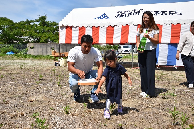 福岡県宗像市02　注文住宅建築現場リポート①　～地鎮祭～