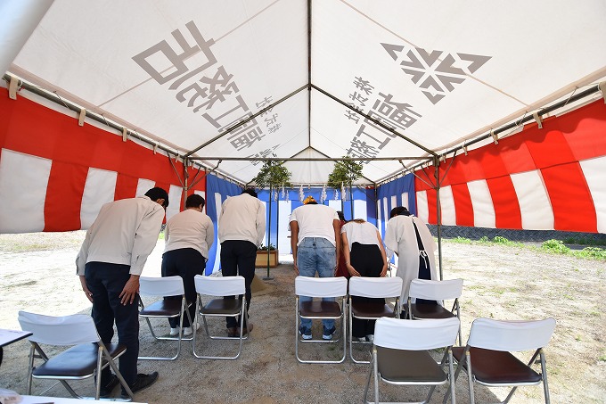 「宗像市02」注文住宅現場リポート①【地鎮祭】