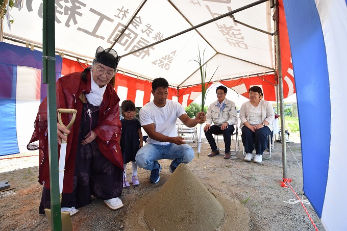 福岡県宗像市02　注文住宅建築現場リポート①　～地鎮祭～