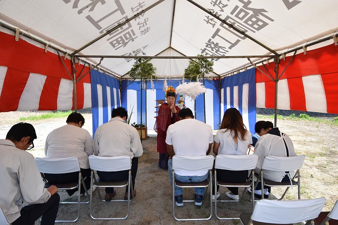 「宗像市02」注文住宅現場リポート①【地鎮祭】