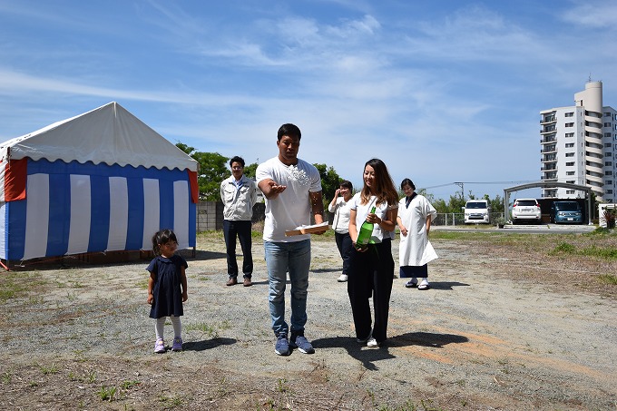 「宗像市02」注文住宅現場リポート①【地鎮祭】