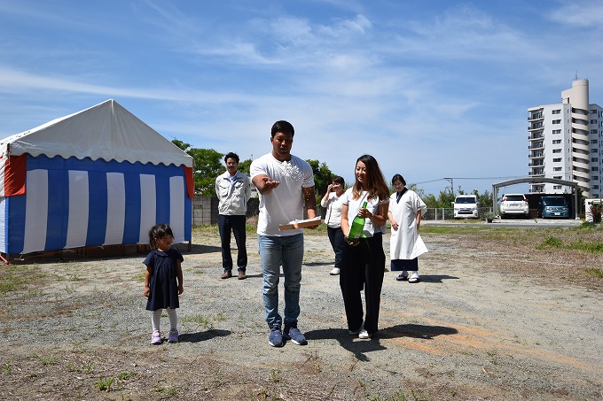 福岡県宗像市02　注文住宅建築現場リポート①　～地鎮祭～