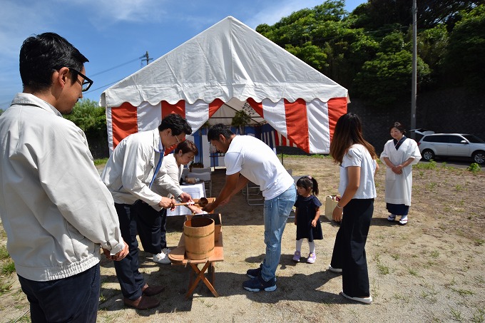 福岡県宗像市02　注文住宅建築現場リポート①　～地鎮祭～