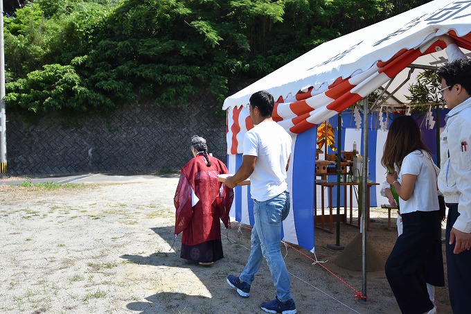 福岡県宗像市02　注文住宅建築現場リポート①　～地鎮祭～