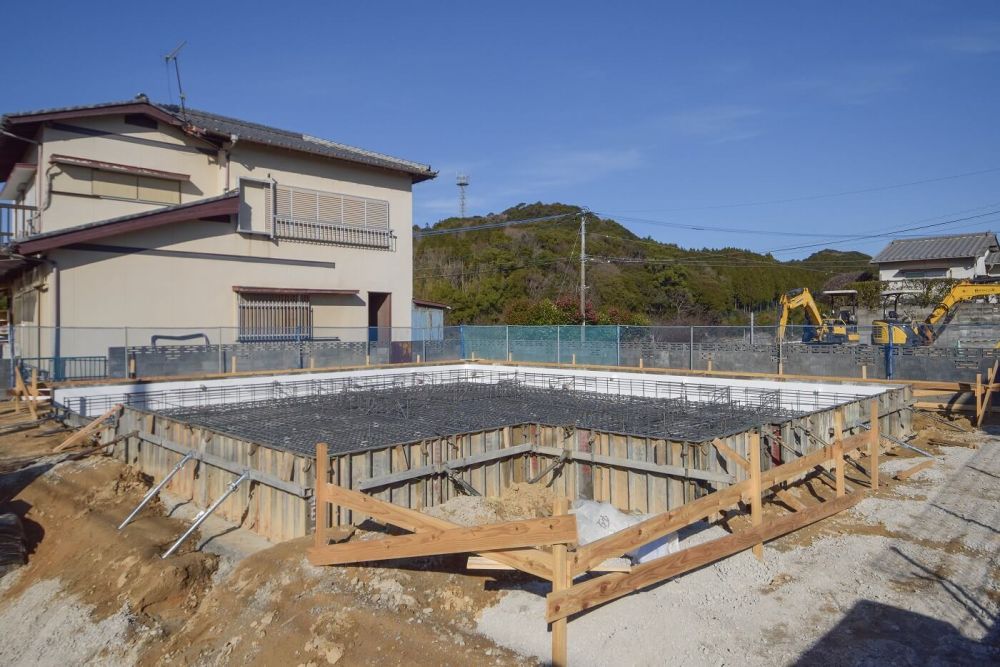 「福津市東福間01」注文住宅現場リポート①【基礎工事】【配筋】