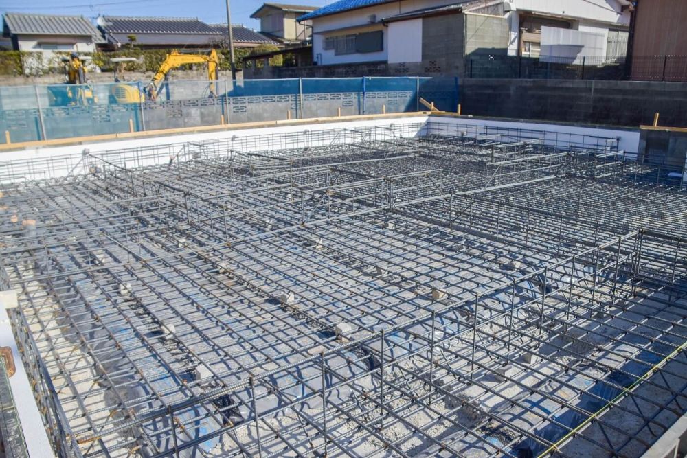 「福津市東福間01」注文住宅現場リポート①【基礎工事】【配筋】