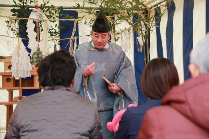 福岡市西区飯盛01　注文住宅建築現場リポート①　～地鎮祭～