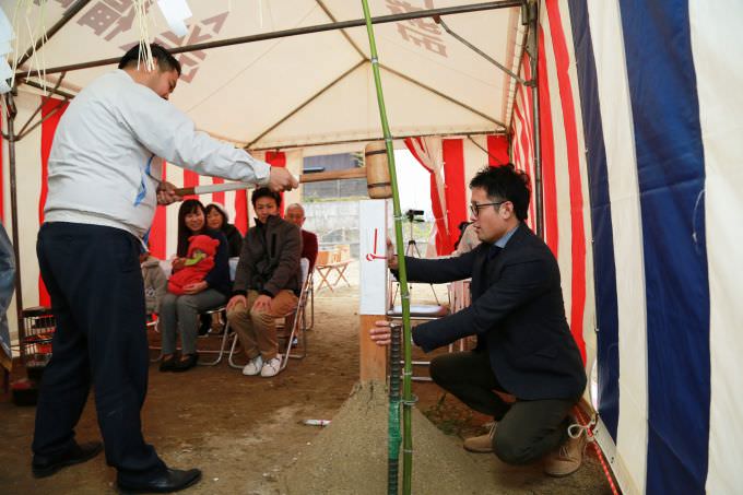 福岡市西区飯盛01　注文住宅建築現場リポート①　～地鎮祭～