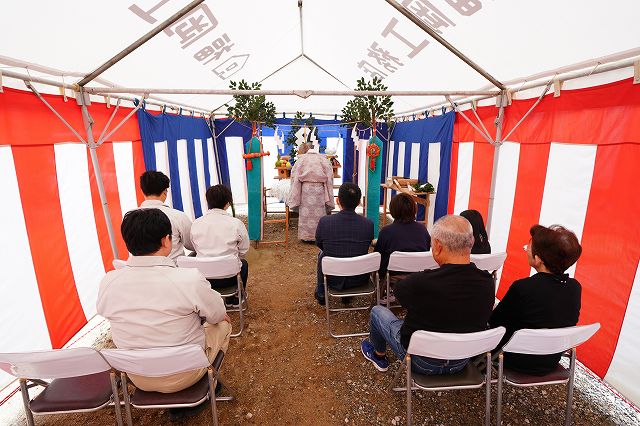 福岡市西区03　注文住宅建築現場リポート①　～地鎮祭～