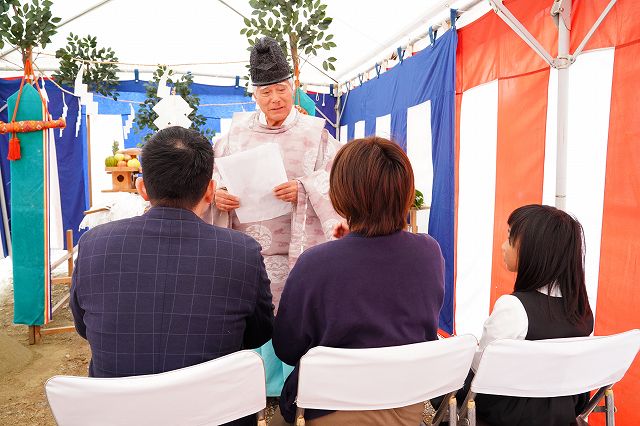 「福岡市西区03」注文住宅現場リポート①【地鎮祭】