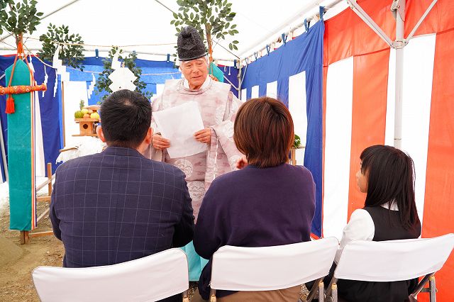 福岡市西区03　注文住宅建築現場リポート①　～地鎮祭～