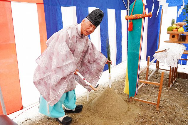 福岡市西区03　注文住宅建築現場リポート①　～地鎮祭～