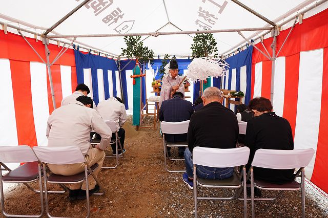 「福岡市西区03」注文住宅現場リポート①【地鎮祭】