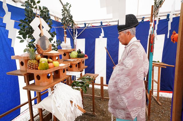 福岡市西区03　注文住宅建築現場リポート①　～地鎮祭～