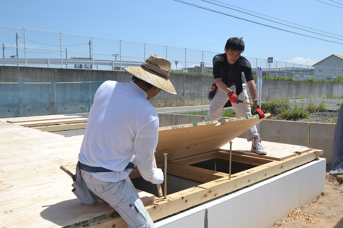 「福岡市南区花畑02」注文住宅現場リポート⑤【木工事】【土台敷き】
