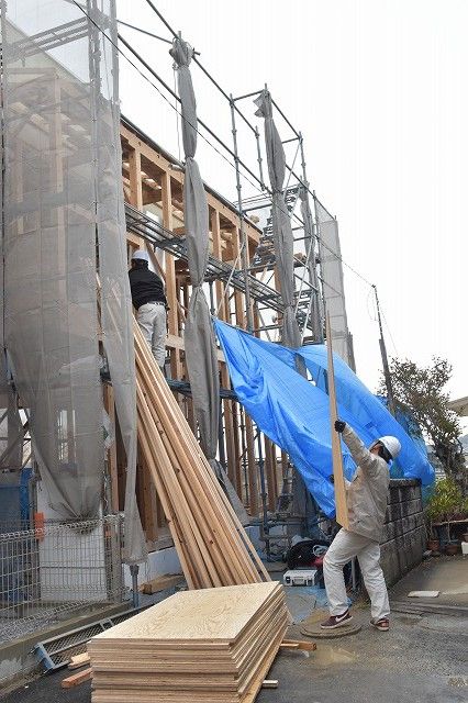 福岡市南区14　注文住宅建築現場リポート⑤　～上棟式～